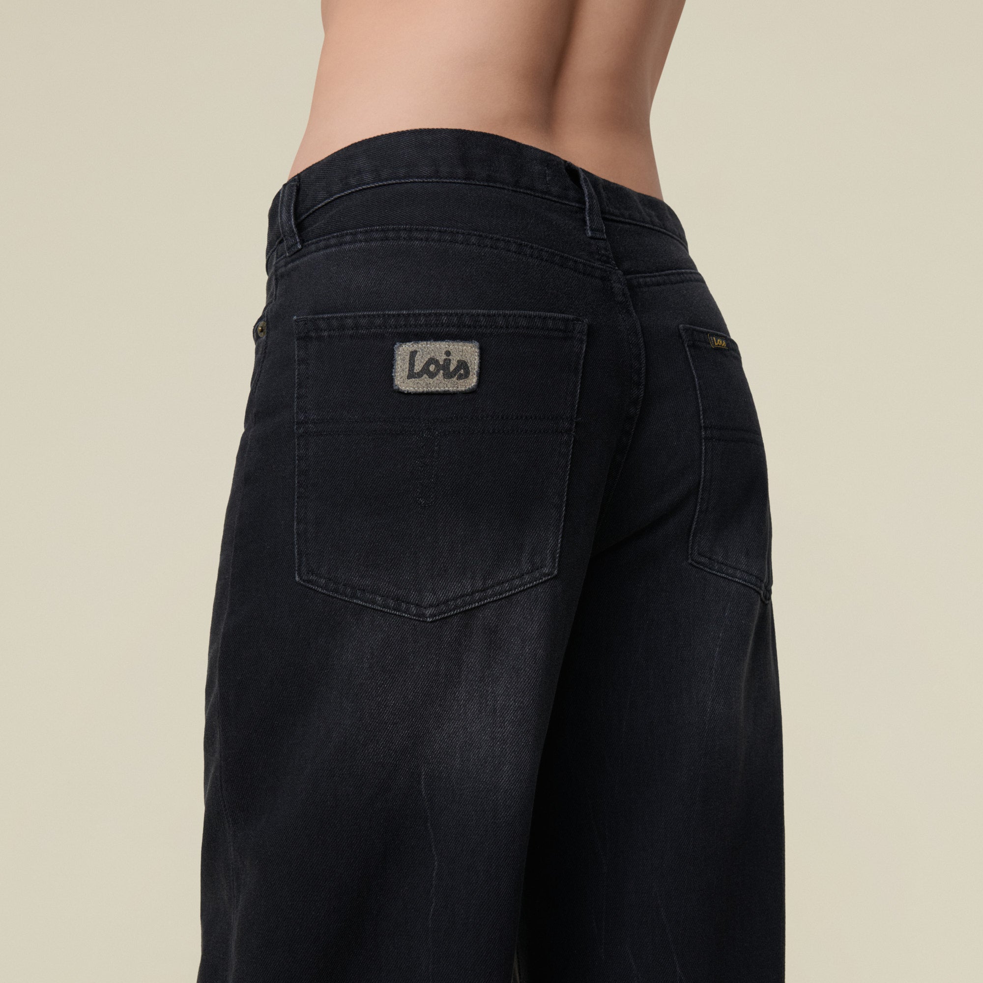 lois-skater-loose-vaqueros-rotos-de-mujer-100-algod-n-blackstone image 4