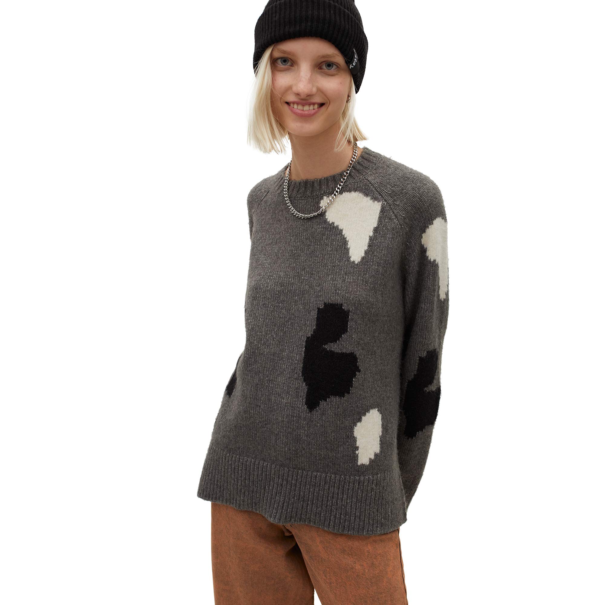 parfois-jersey-de-punto-cuello-redondo-estampado-mujer image 6