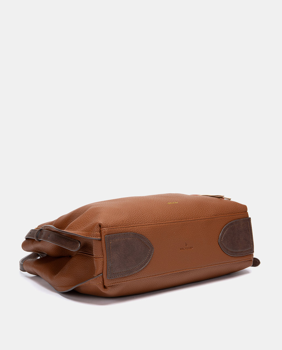abbacino-bolso-de-hombro-borla-cognac-materiales-reciclados image 4