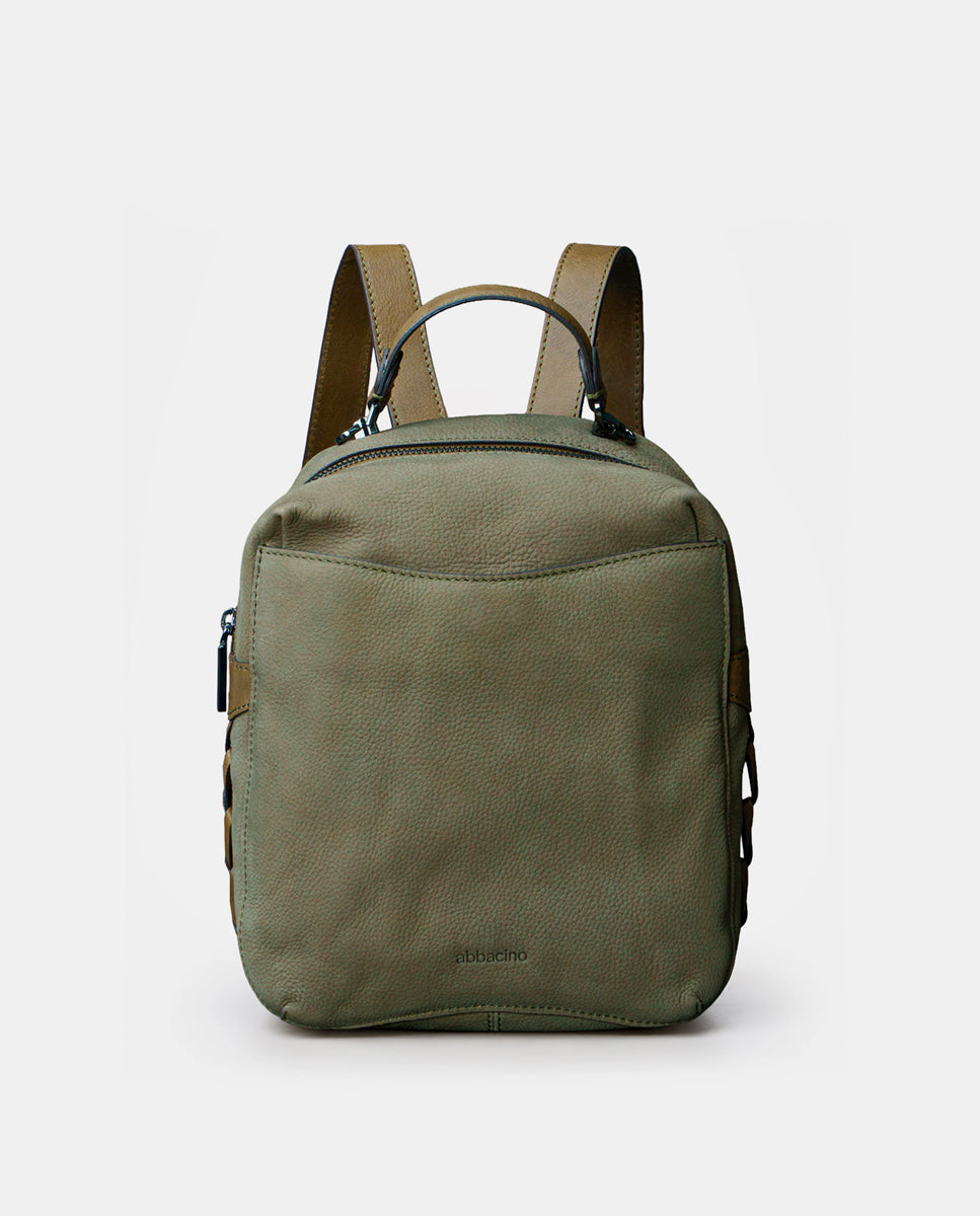 abbacino-mochila-nobuck-verde-mujer-antirrobo image 1