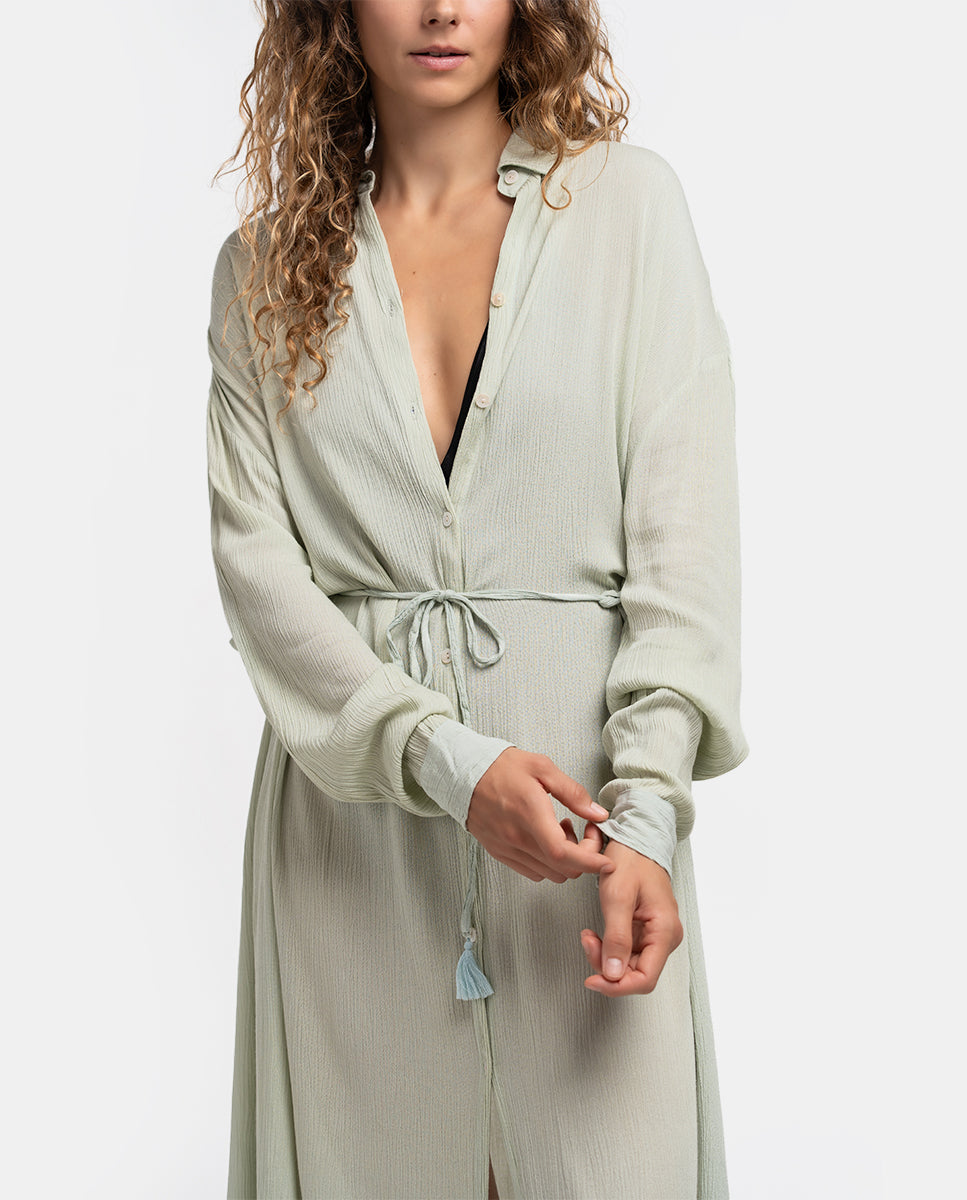 abbacino-t-nica-larga-de-viscosa-verde image 3