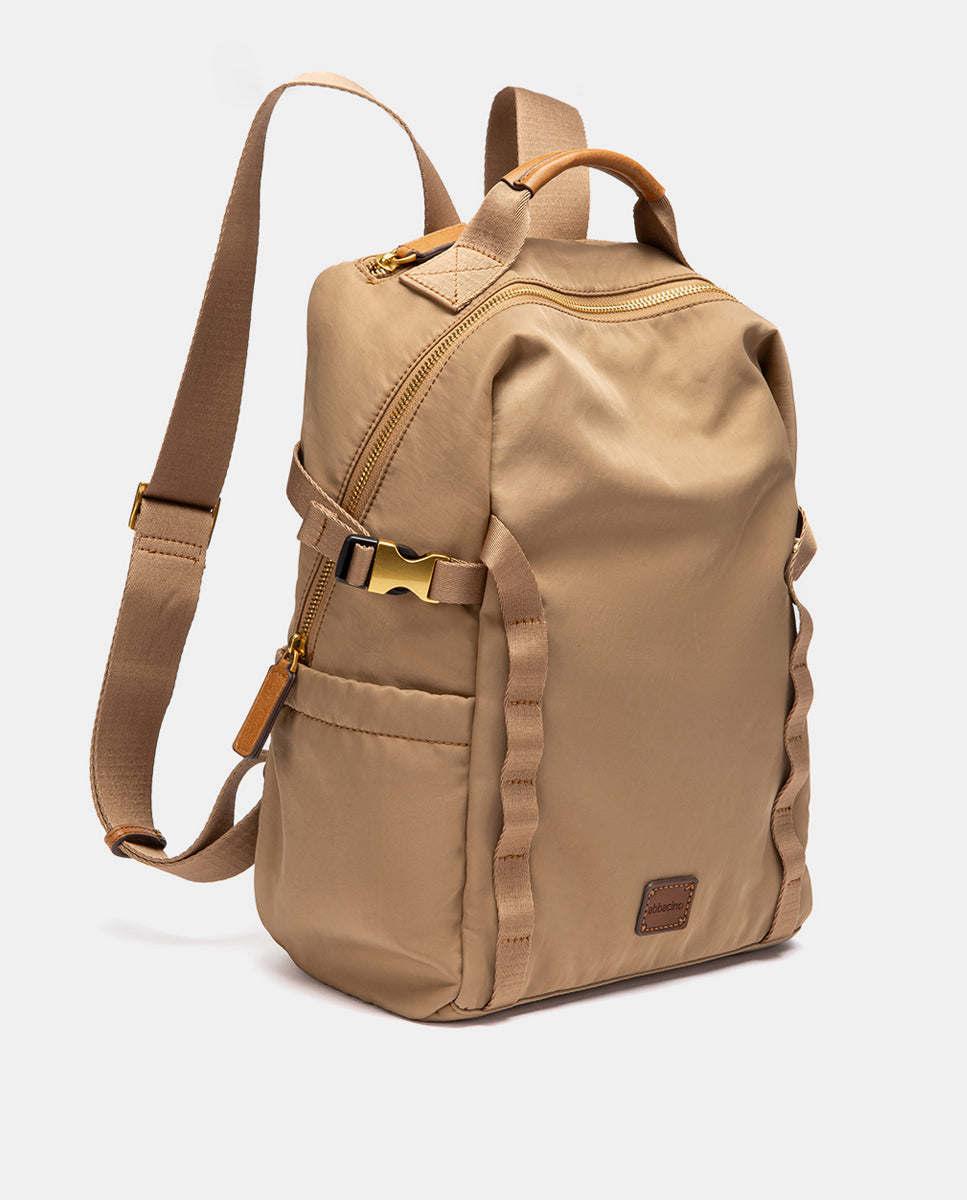 abbacino-mochila-materiales-reciclados-beige-satinada image 2