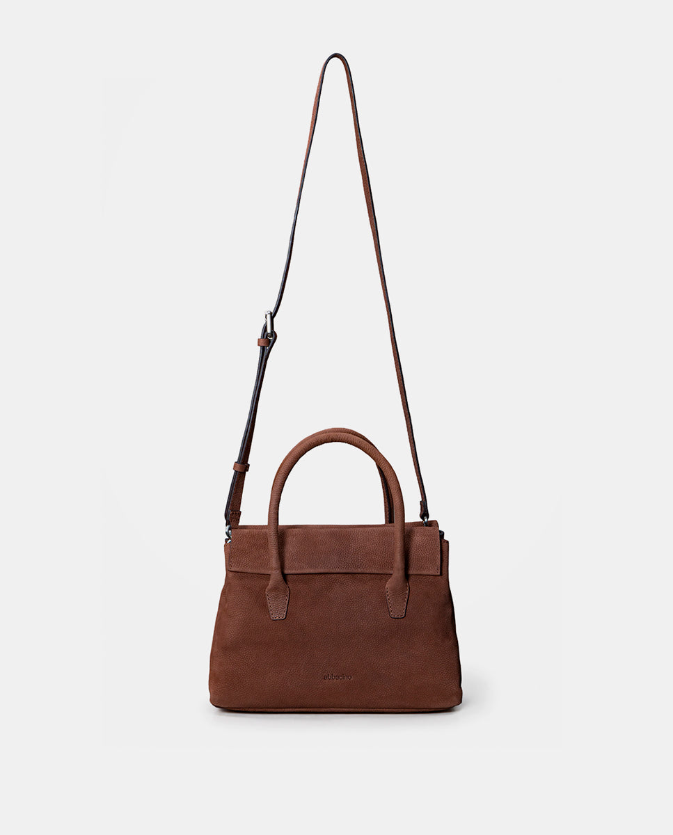 bolso-de-mano-abbacino-marr-n-en-piel-premium image 5