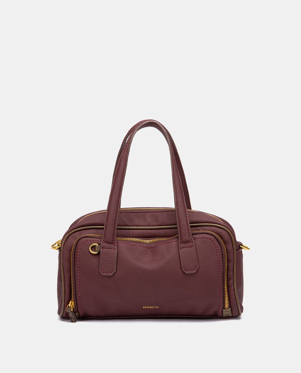 abbacino-bolso-mano-materiales-reciclados-burdeos-efecto-piel image 1