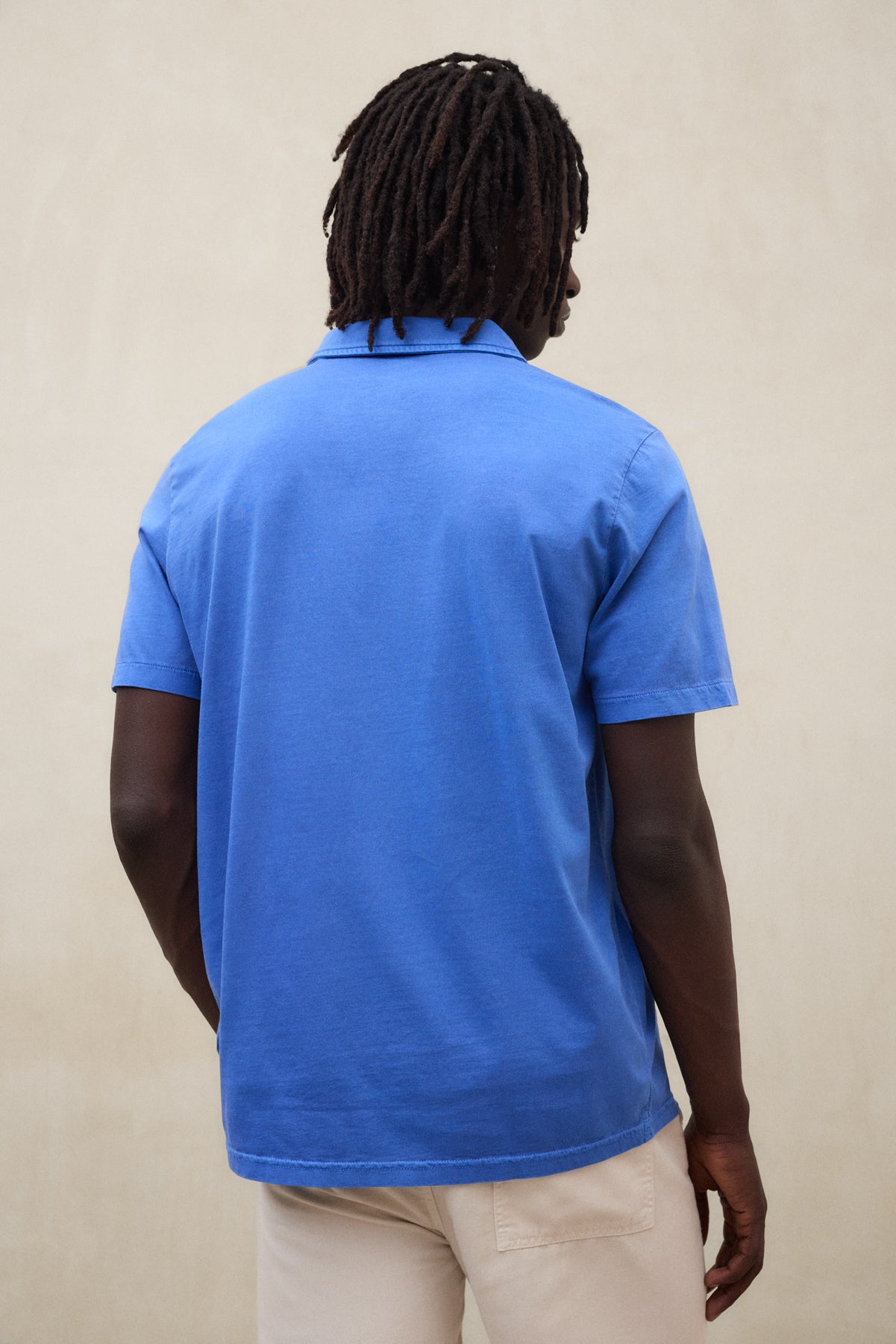 polo-ecoalf-enzo-azul-de-algod-n-reciclado-para-hombre image 3