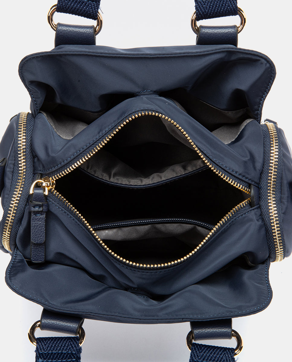abbacino-bolso-de-mano-azul-de-materiales-reciclados-con-bandolera image 6