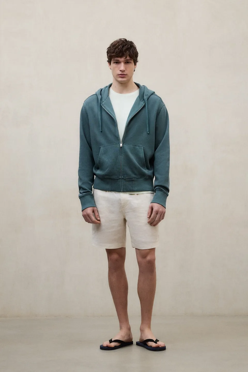 sudadera-ecoalf-rena-verde-para-hombre-50-algod-n-reciclado-capucha-y-bolsillo-c image 1