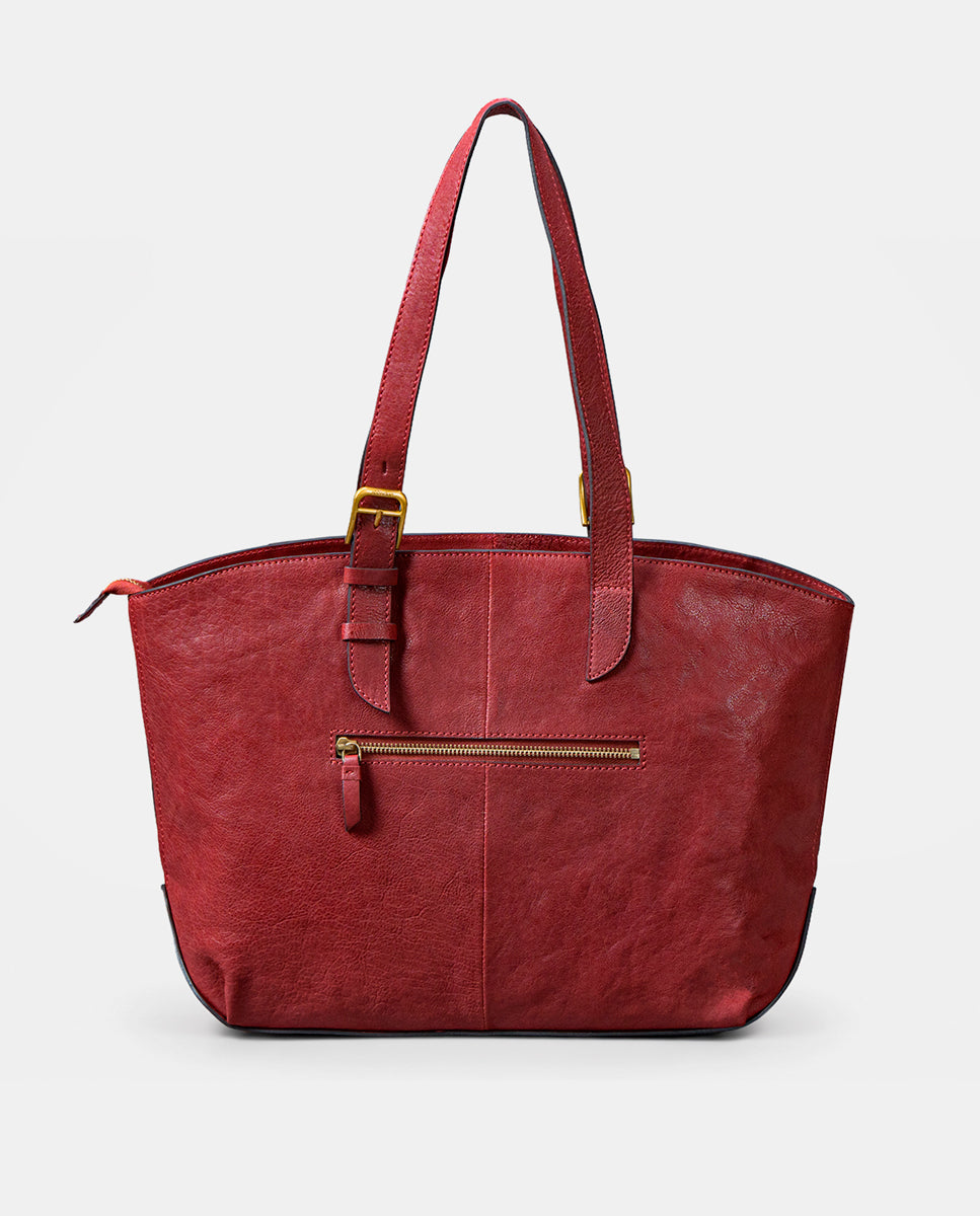 abbacino-shopper-en-piel-rojo-de-mujer-bolso-de-hombro-premium image 4
