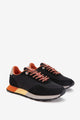 abbacino-sneaker-mujer-piel-negro-y-naranja image 4