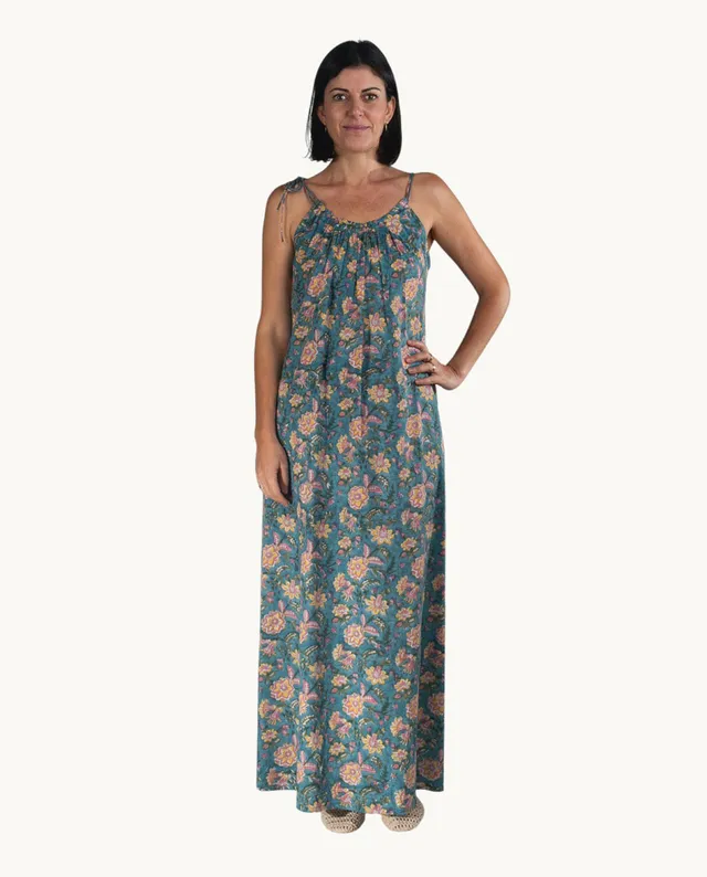 kbas-vestido-de-algod-n-talla-nica-color-azul image 1