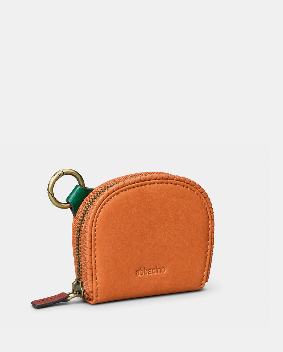 monedero-de-mujer-abbacino-piel-cognac-medialuna-con-cremallera image 3