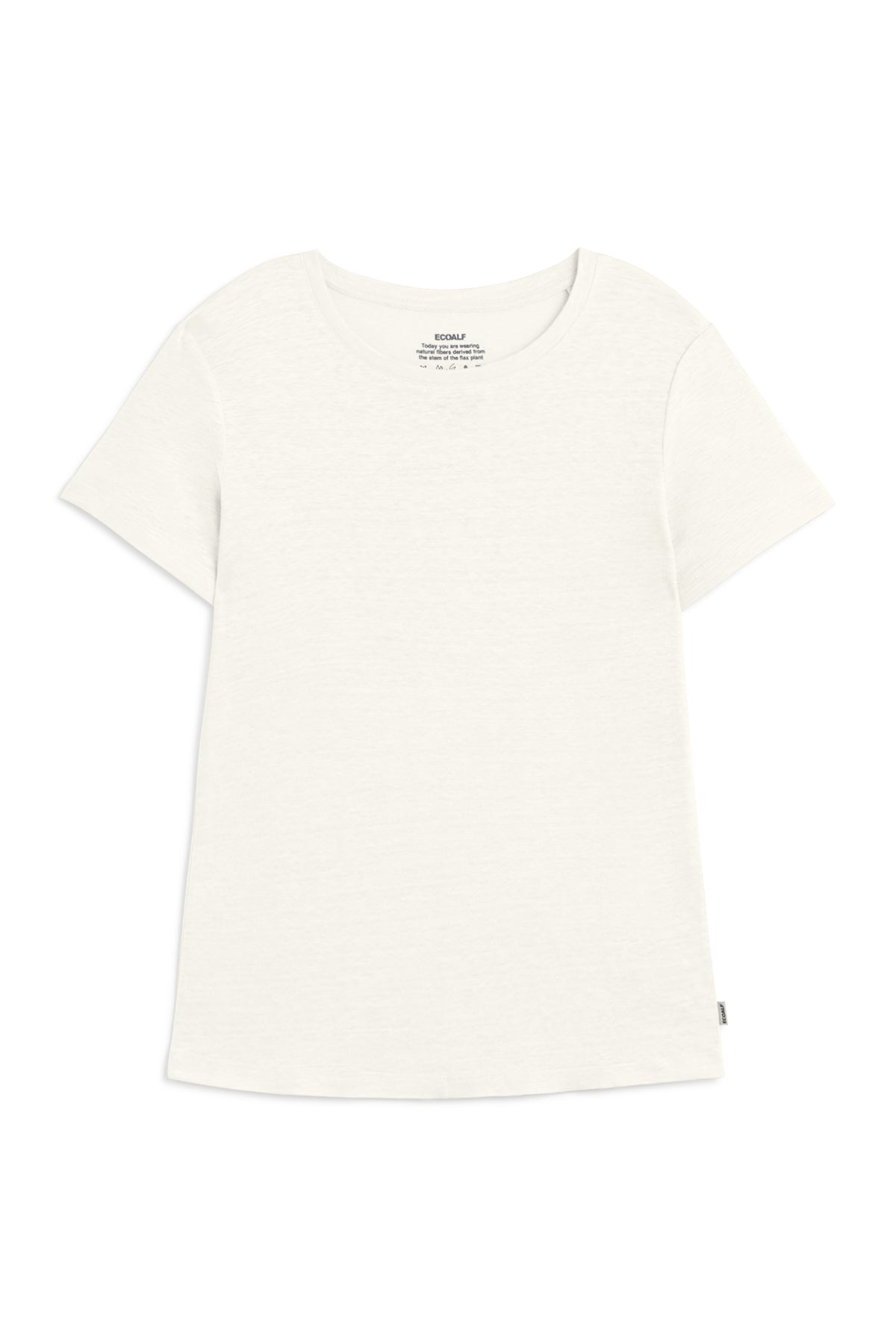 camiseta-ecoalf-lane-blanca-de-mujer-100-lino-fit-regular-y-cuello-redondo image 5