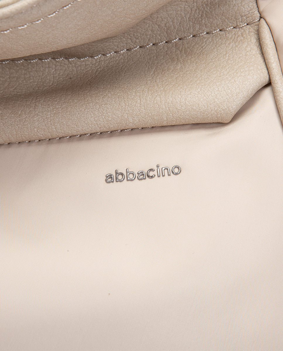 abbacino-bolso-multifuncional-beige-tejido-reciclado-2-en-1-mochila image 8