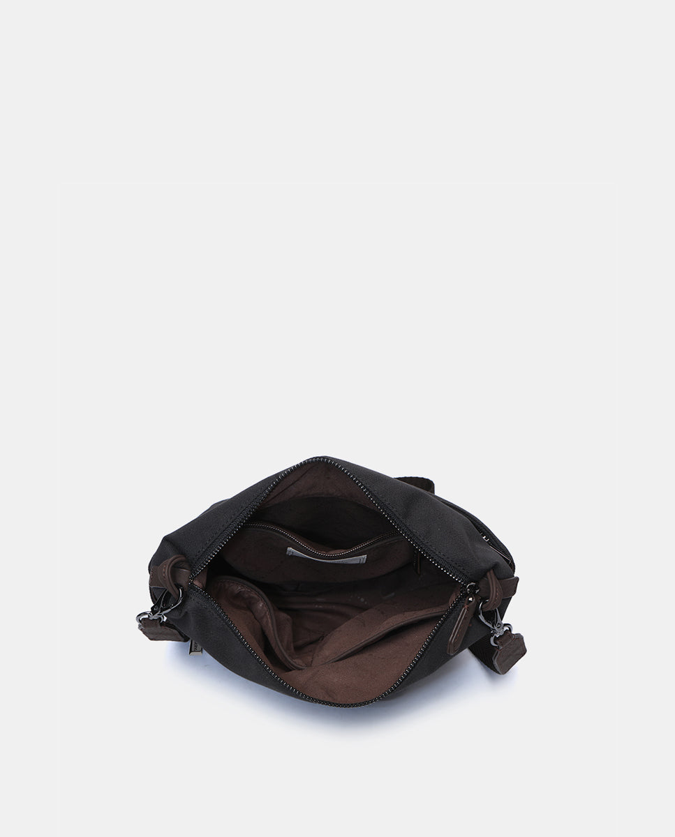 abbacino-organizador-de-bolso-negro-reciclado-bandolera-2-en-1 image 5