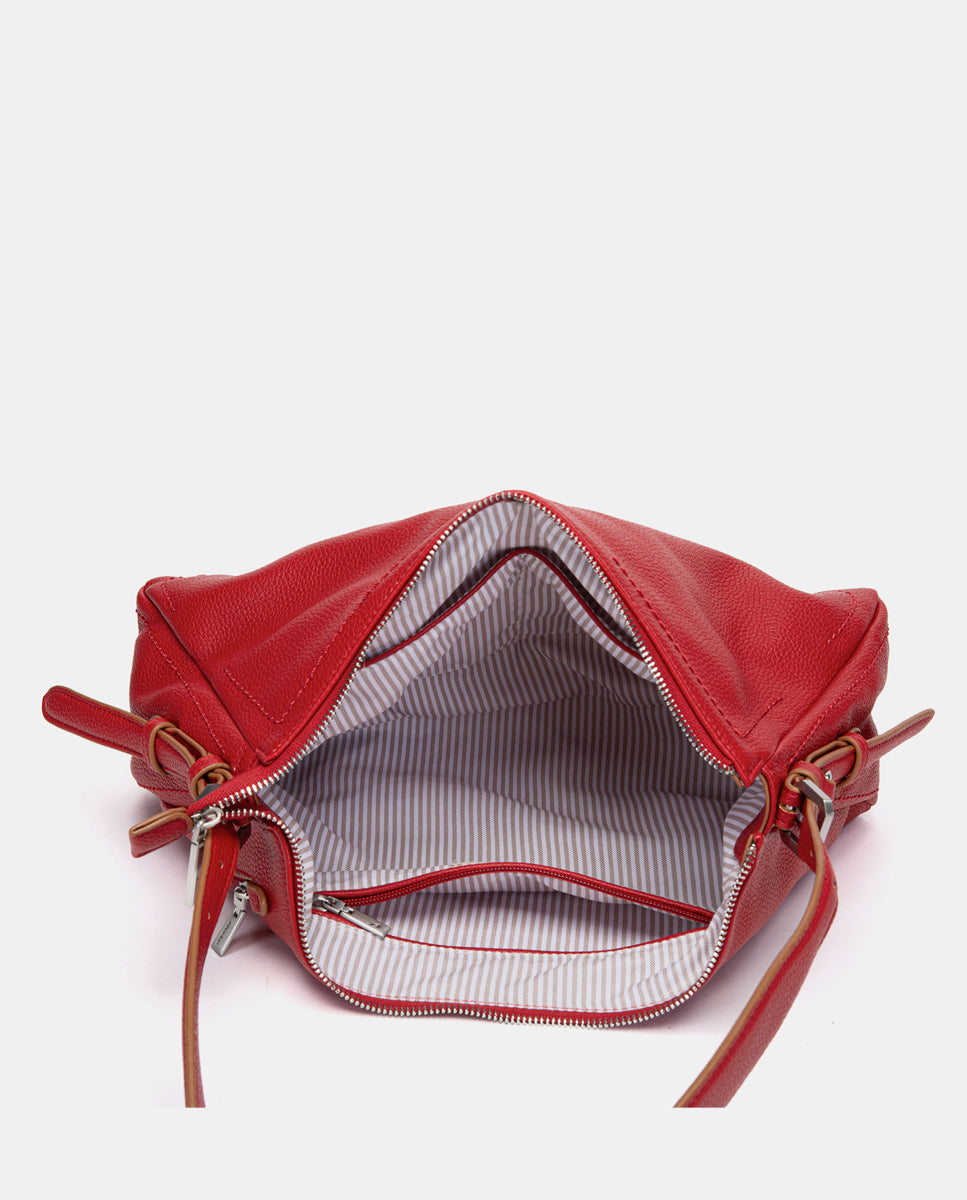 bolso-de-hombro-abbacino-rojo-en-materiales-reciclados image 7