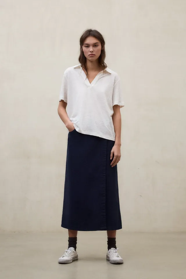camiseta-ecoalf-troms-blanca-de-lino-para-mujer image 1