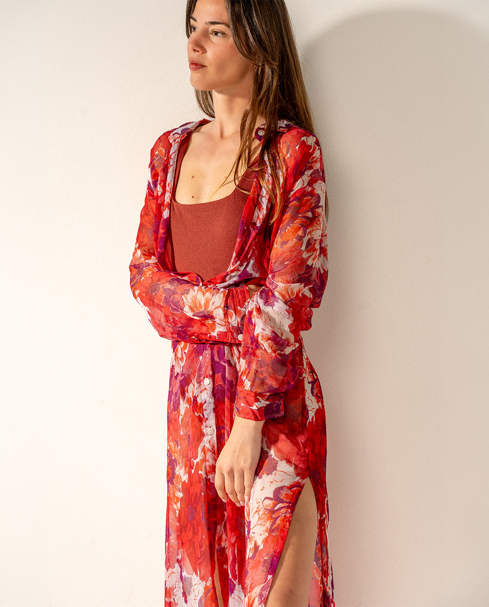 abbacino-t-nica-de-viscosa-estampado-floral-fucsia image 4