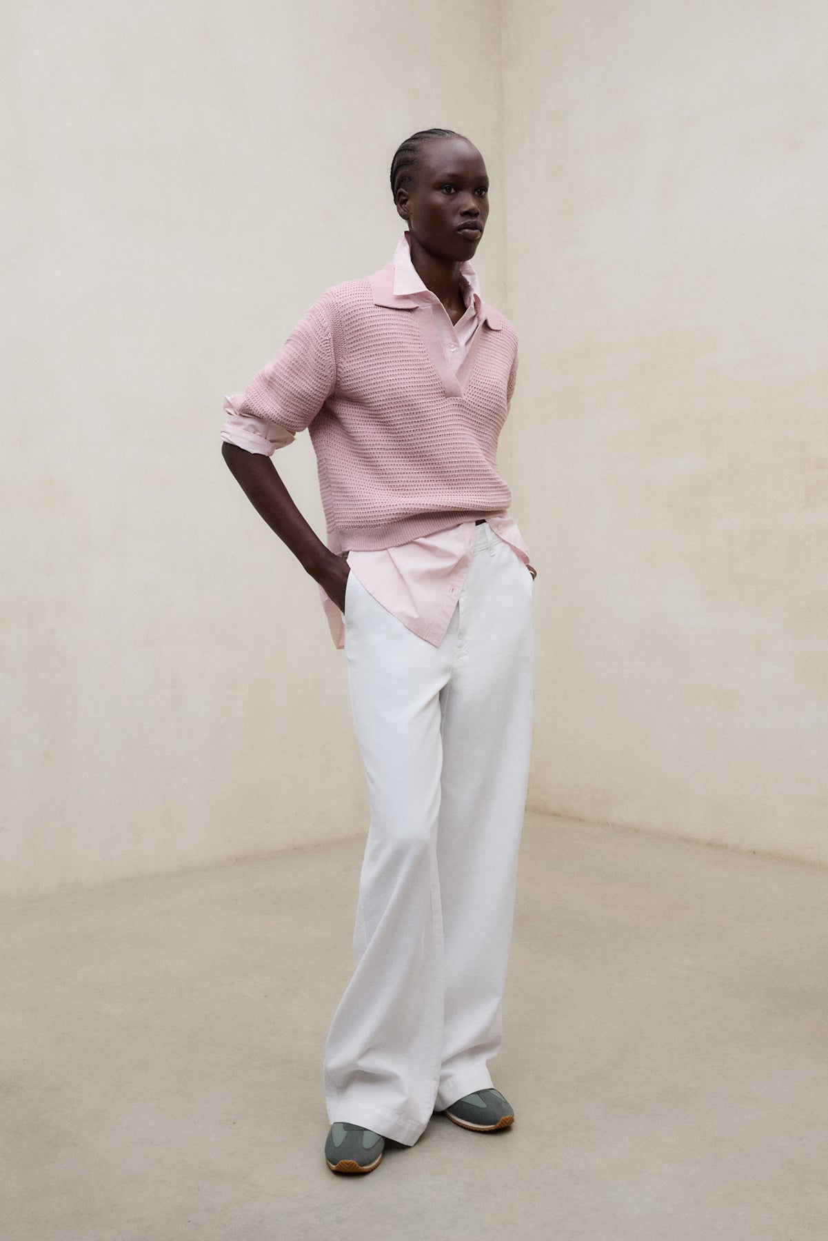 ecoalf-jersey-anna-rosa-de-mujer-algod-n-org-nico-fit-relajado image 1