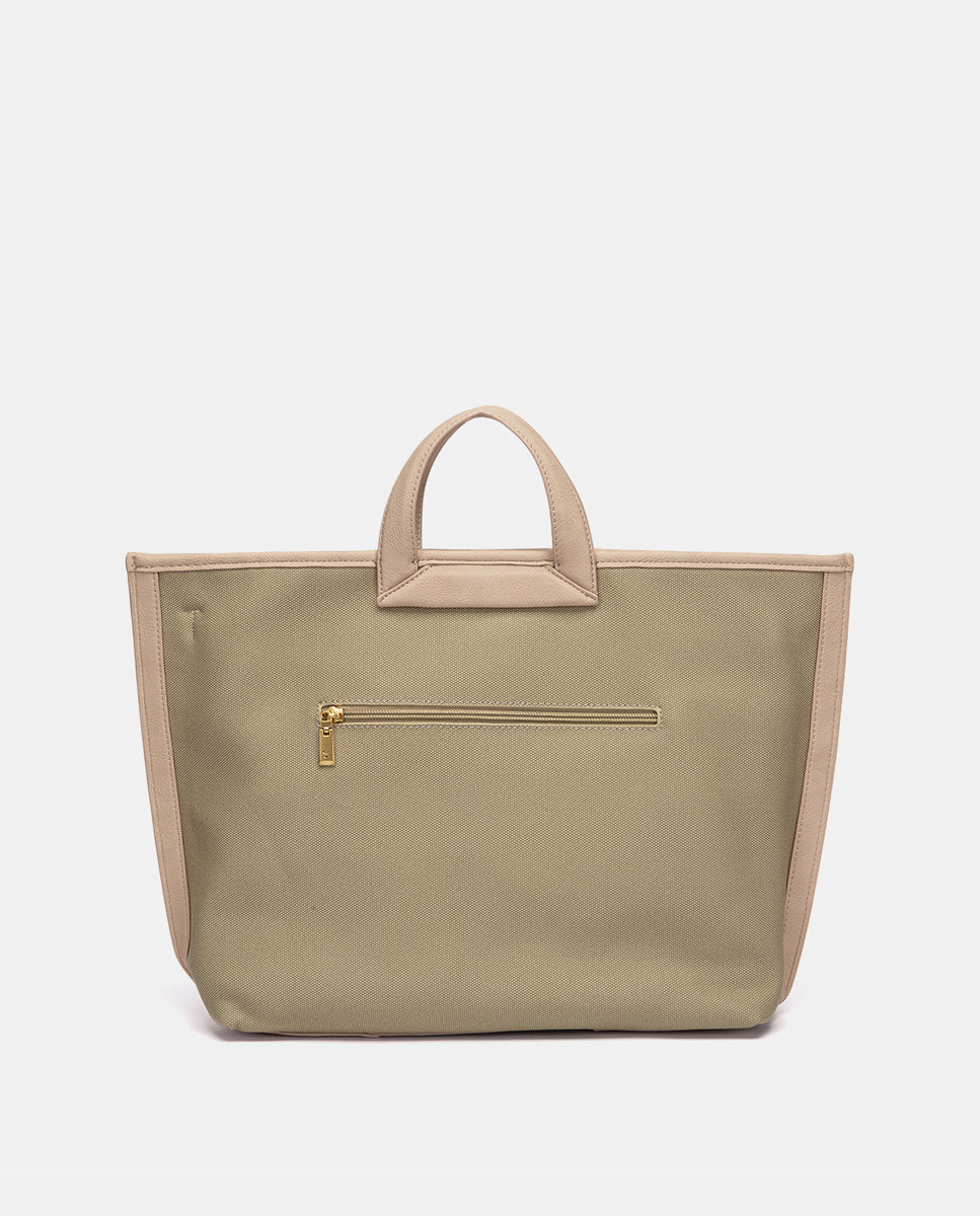 abbacino-bolso-shopper-verde-en-materiales-reciclados image 3