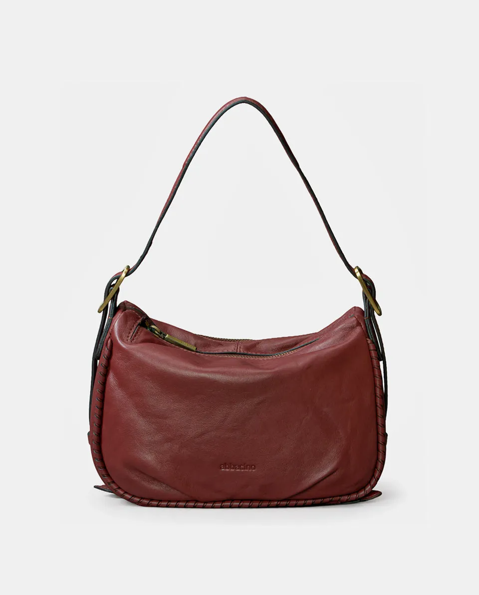 abbacino-bolso-de-mano-mujer-piel-burdeos-cl-sico image 1