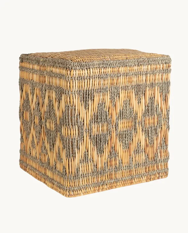 kbas-puff-de-junquillo-y-yute-40x40x40-cm-asiento-y-reposapi-s-de-fibra-natural image 1