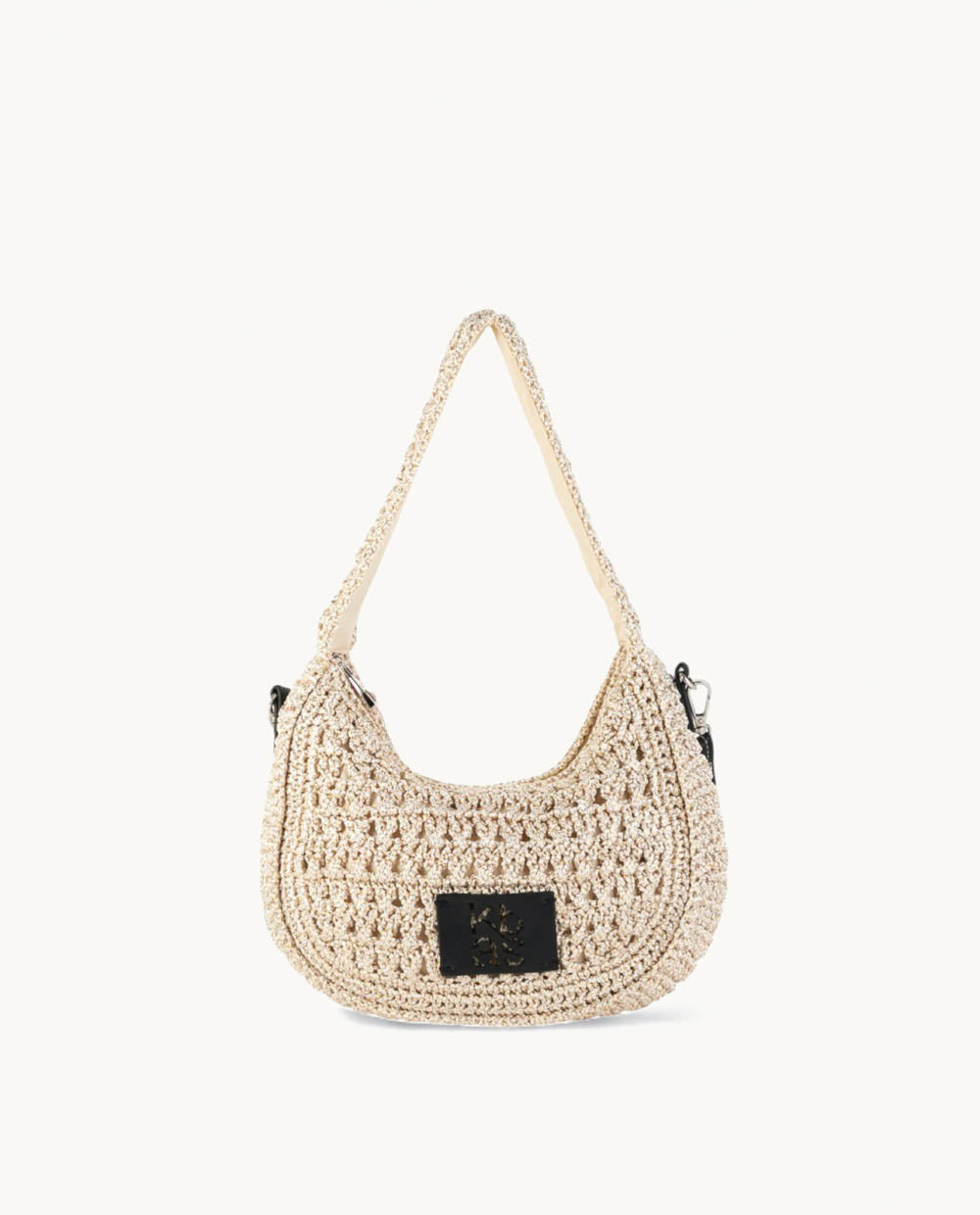 kbas-bolso-hobo-de-algod-n-con-cremallera-color-oro-29x9x17-cm image 1