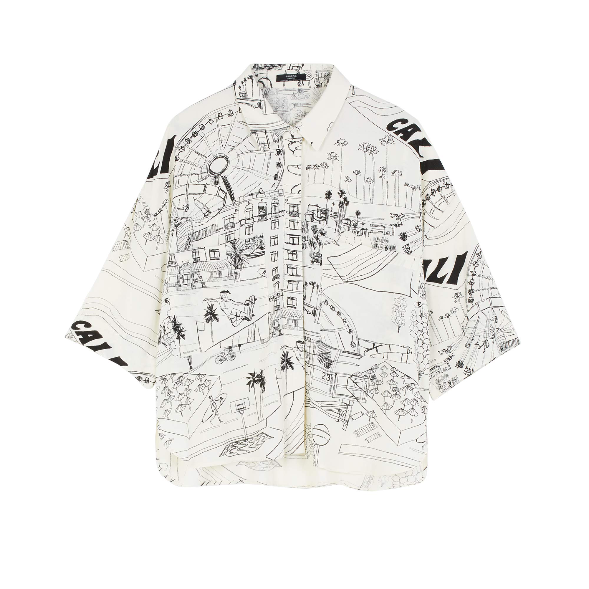 parfois-camisa-oversize-estampada-mujer-edici-n-fluida image 1