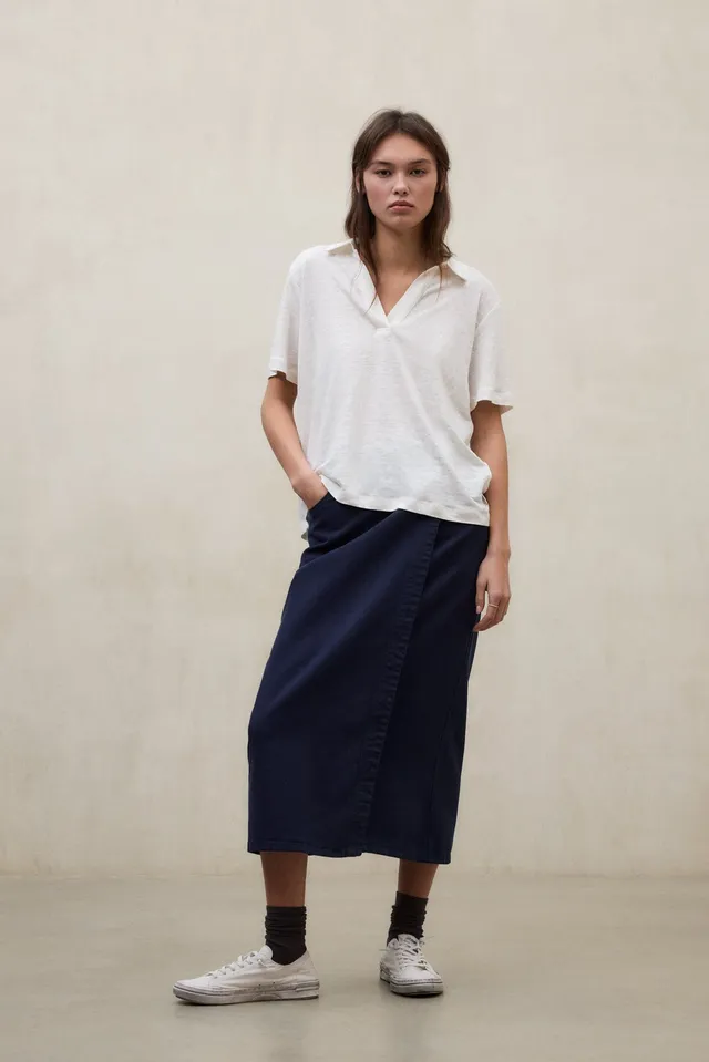falda-ecoalf-emi-azul-marino-de-algod-n-regenerativo-para-mujer image 1