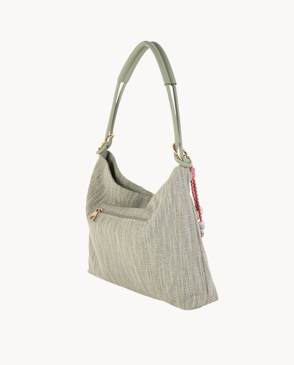bolso-hobo-canvas-kbas-cremallera-color-kaki-50-de-descuento image 2