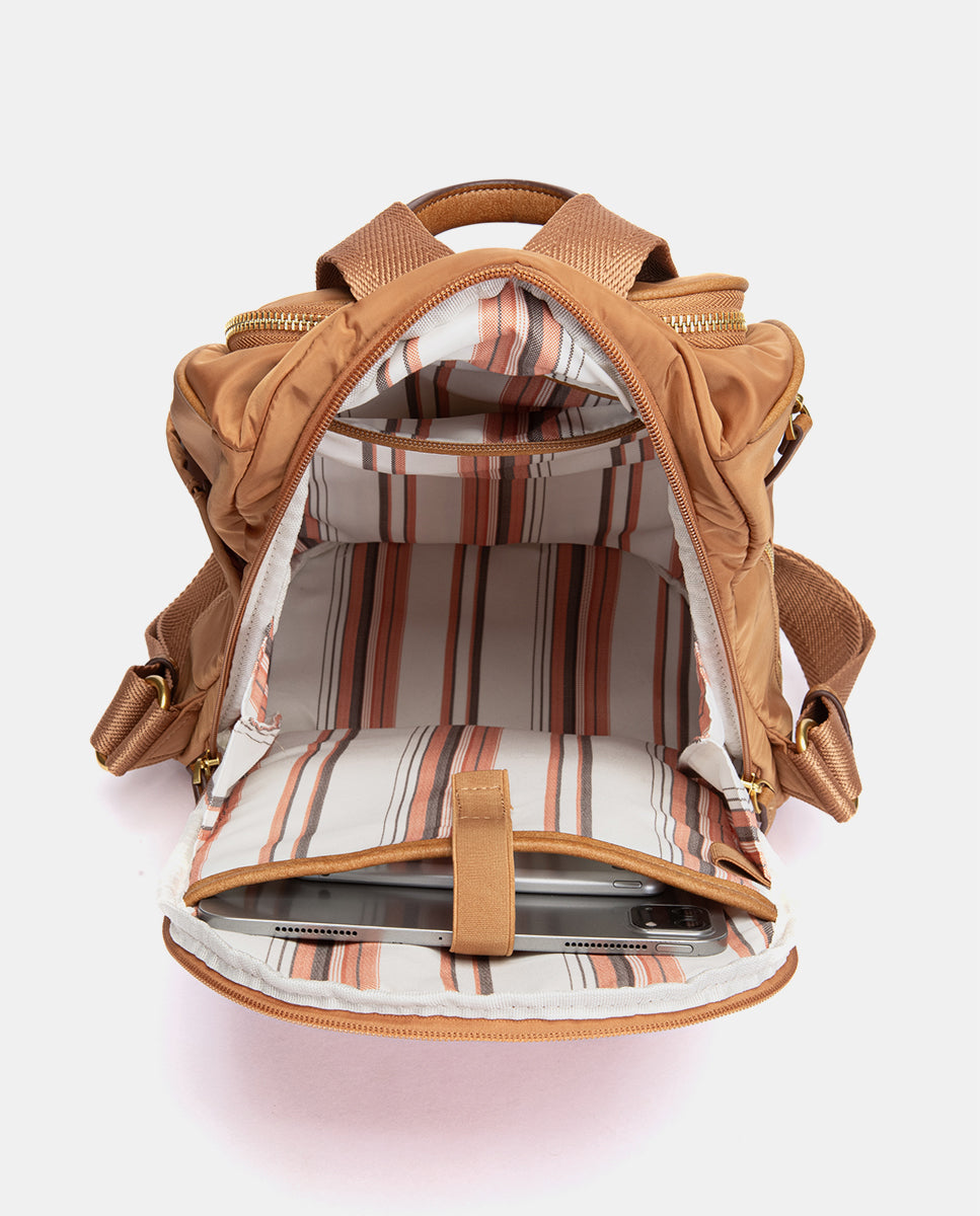 abbacino-mochila-tejido-cognac-reciclado-sport image 5
