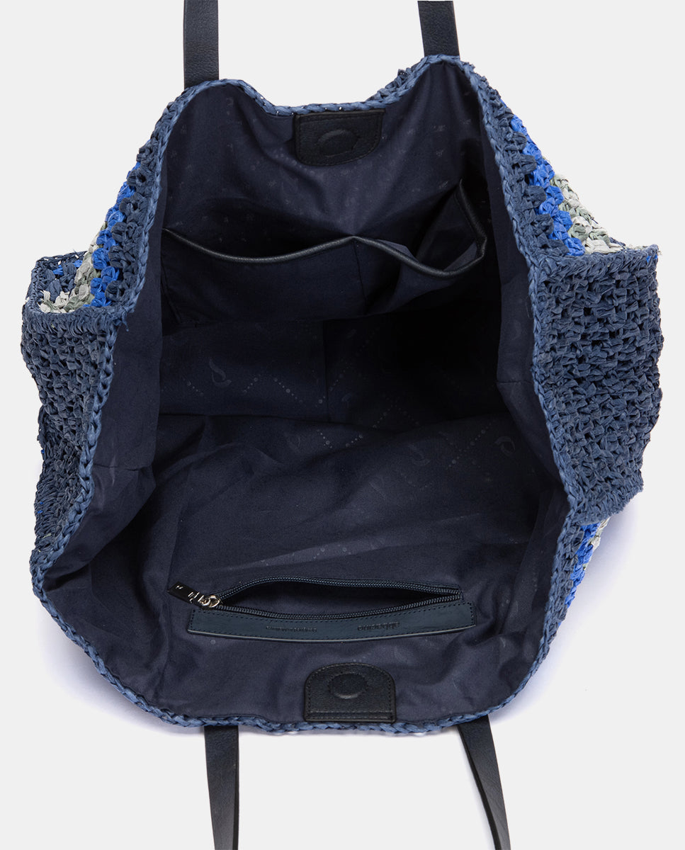 abbacino-capazo-de-rafia-a-rayas-azul-tipo-shopper image 5