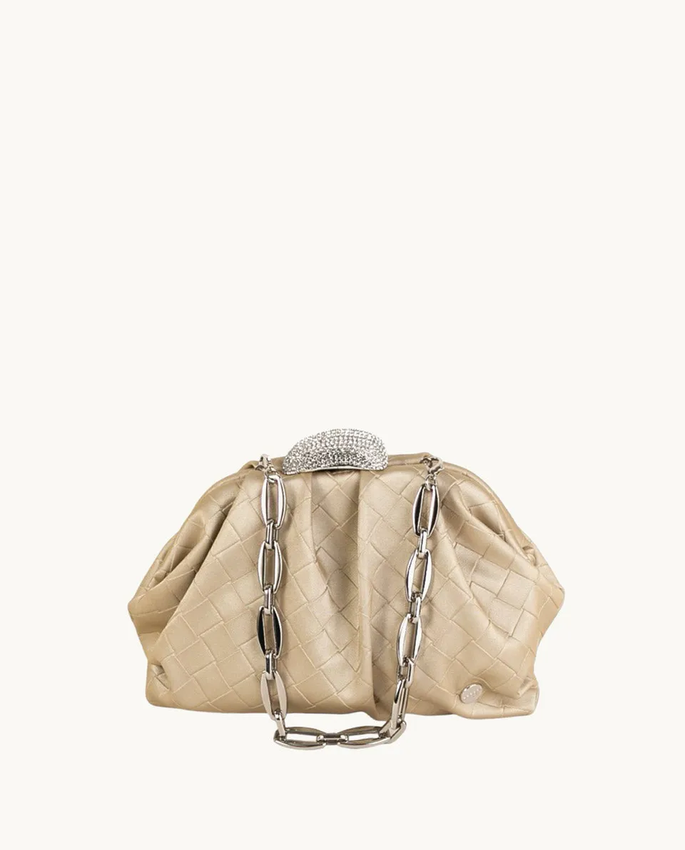 kbas-clutch-de-piel-sint-tica-fiesta-ulloi-color-oro image 1