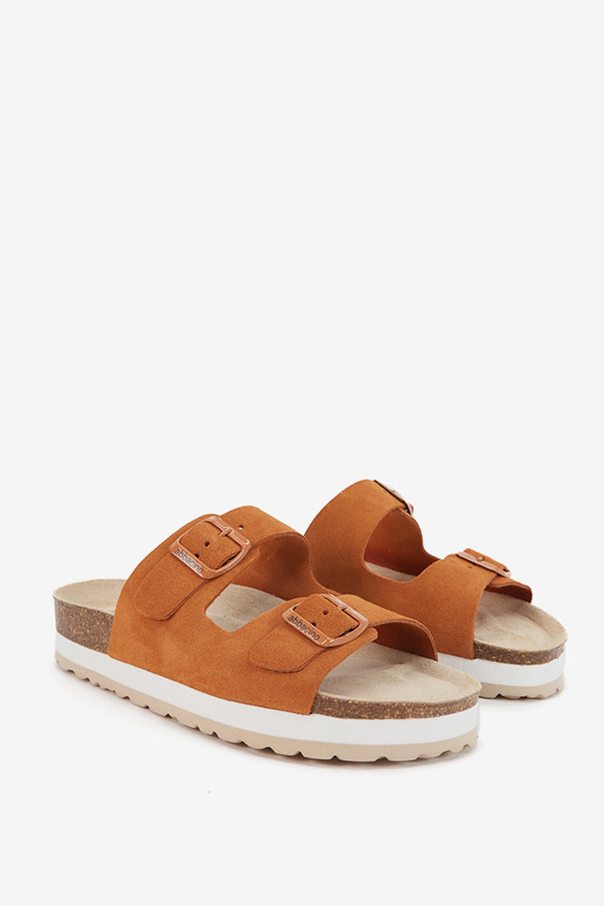 abbacino-sandalia-plataforma-mujer-serraje-cognac image 2
