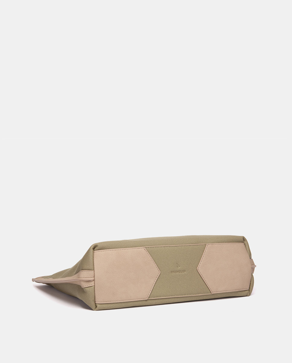 abbacino-bolso-shopper-verde-en-materiales-reciclados image 5