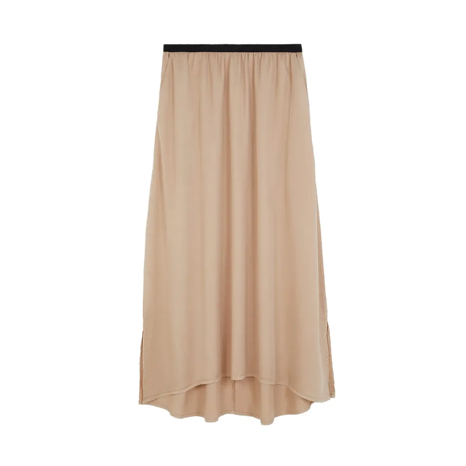 parfois-falda-con-cintura-el-stica-limited-edition-tejido-crudo-mujer image 1