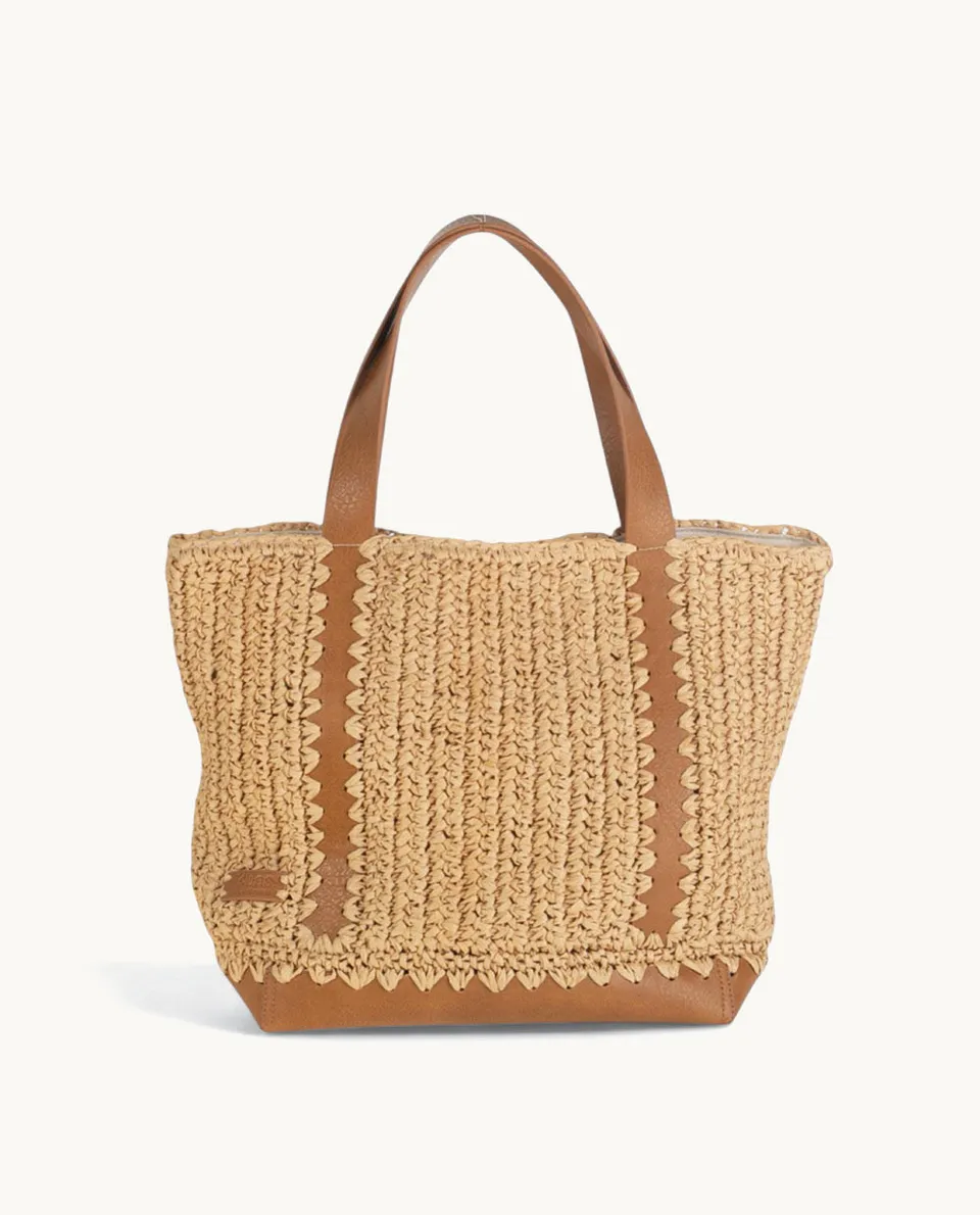 tote-de-fibra-natural-kbas-con-cremallera-color-natural image 1