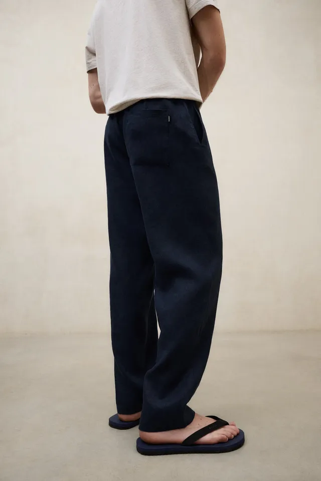 pantalones-de-lino-ecoalf-ethiwin-azul-marino-para-hombre-fit-regular image 1