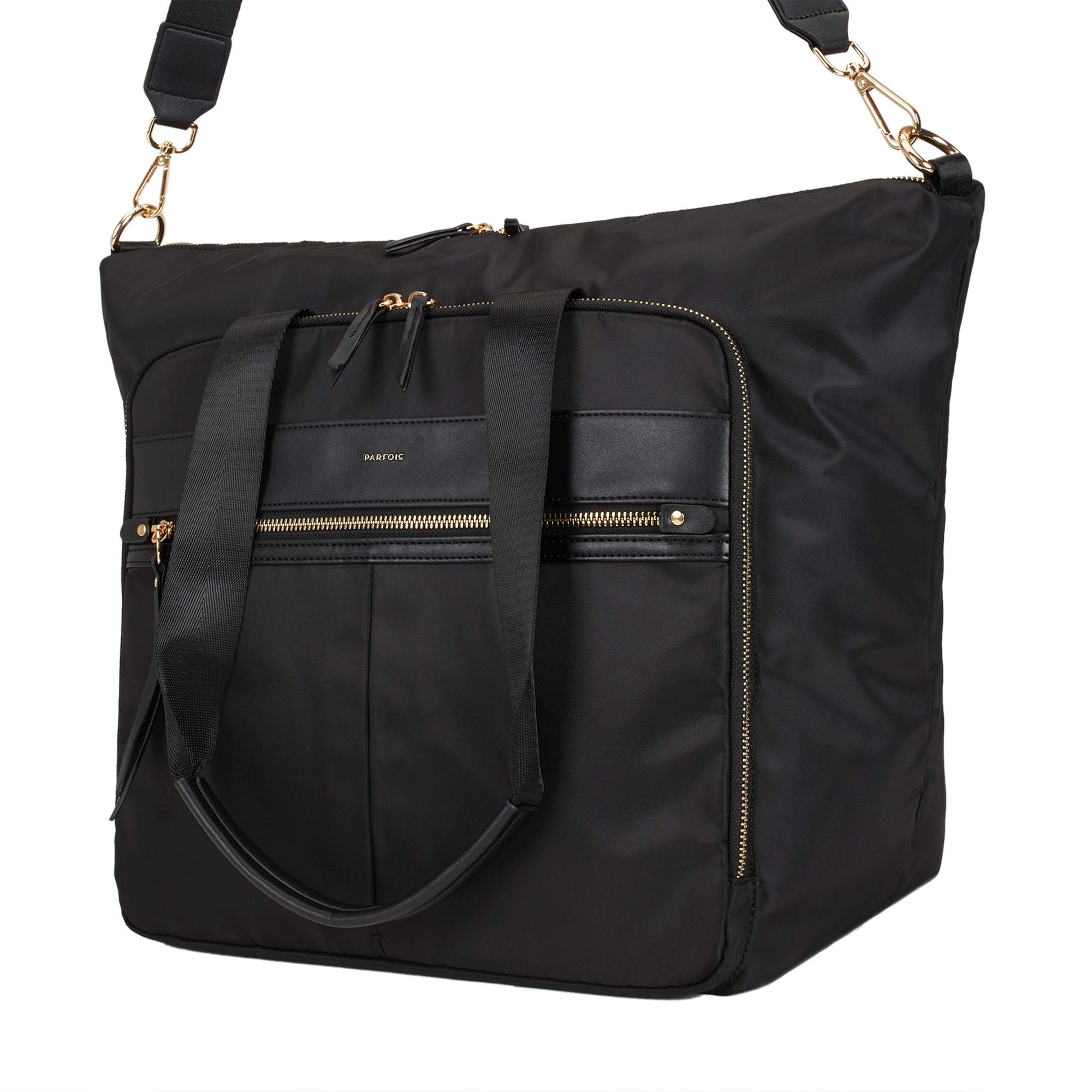 parfois-bolso-de-viaje-de-nailon-mujer-talla-l-negro image 3