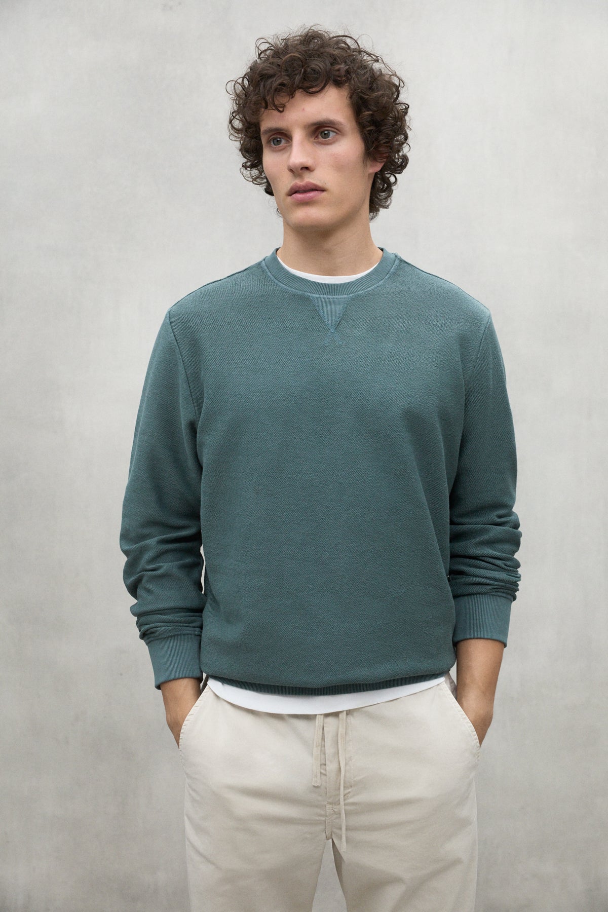 sudadera-ecoalf-newark-verde-algod-n-reciclado-fit-regular image 3