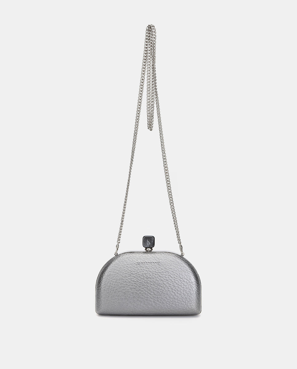clutch-abbacino-plateado-media-luna-metalizado-fiesta image 3