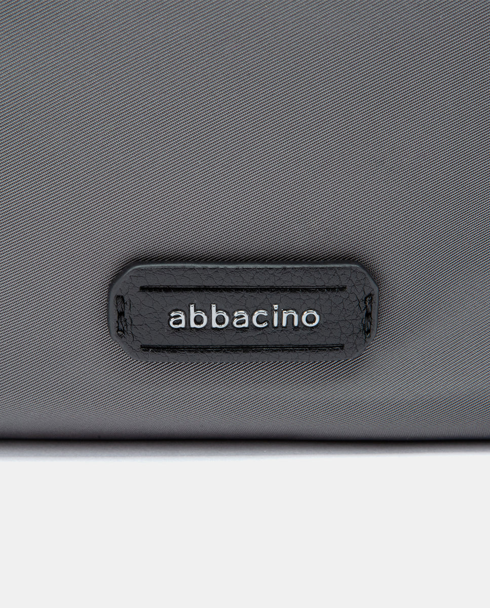 abbacino-bolso-de-hombro-en-materiales-reciclados-gris image 7