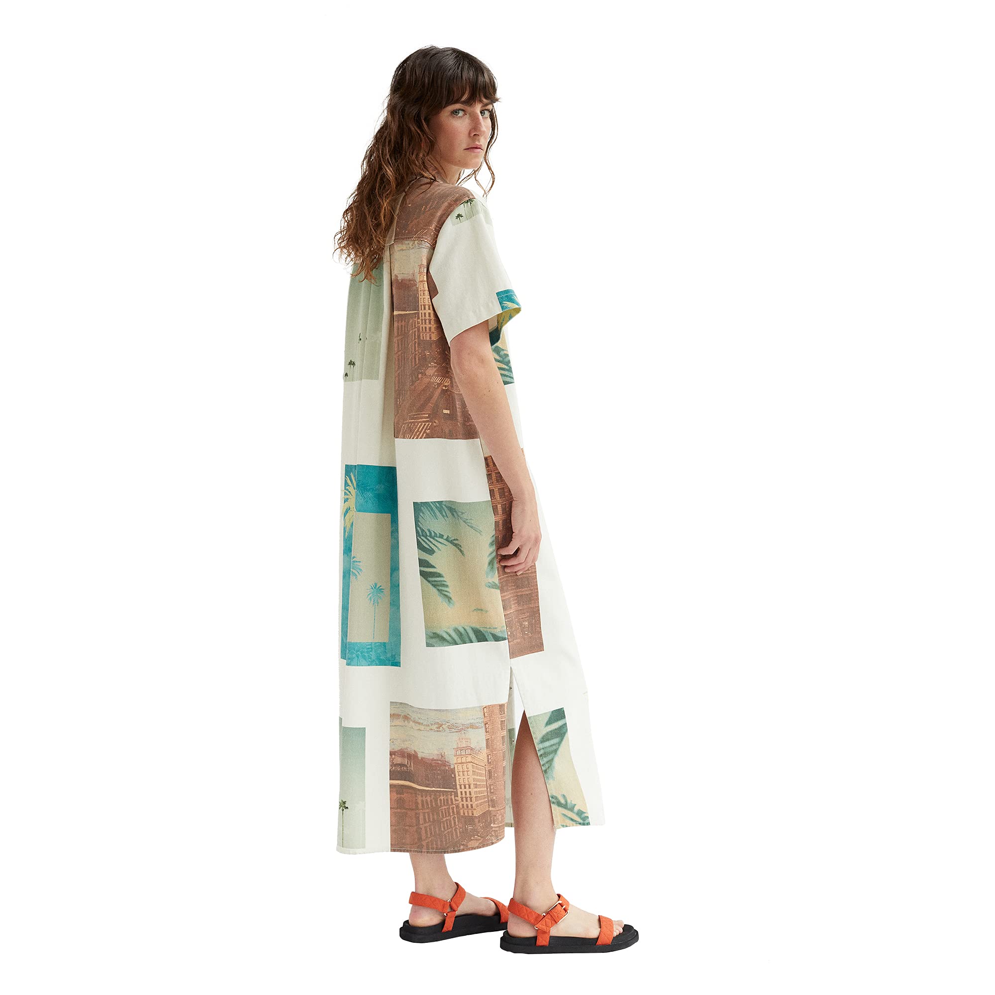 parfois-vestido-camisero-estampado-palmeras-limited-edition-mujer image 5