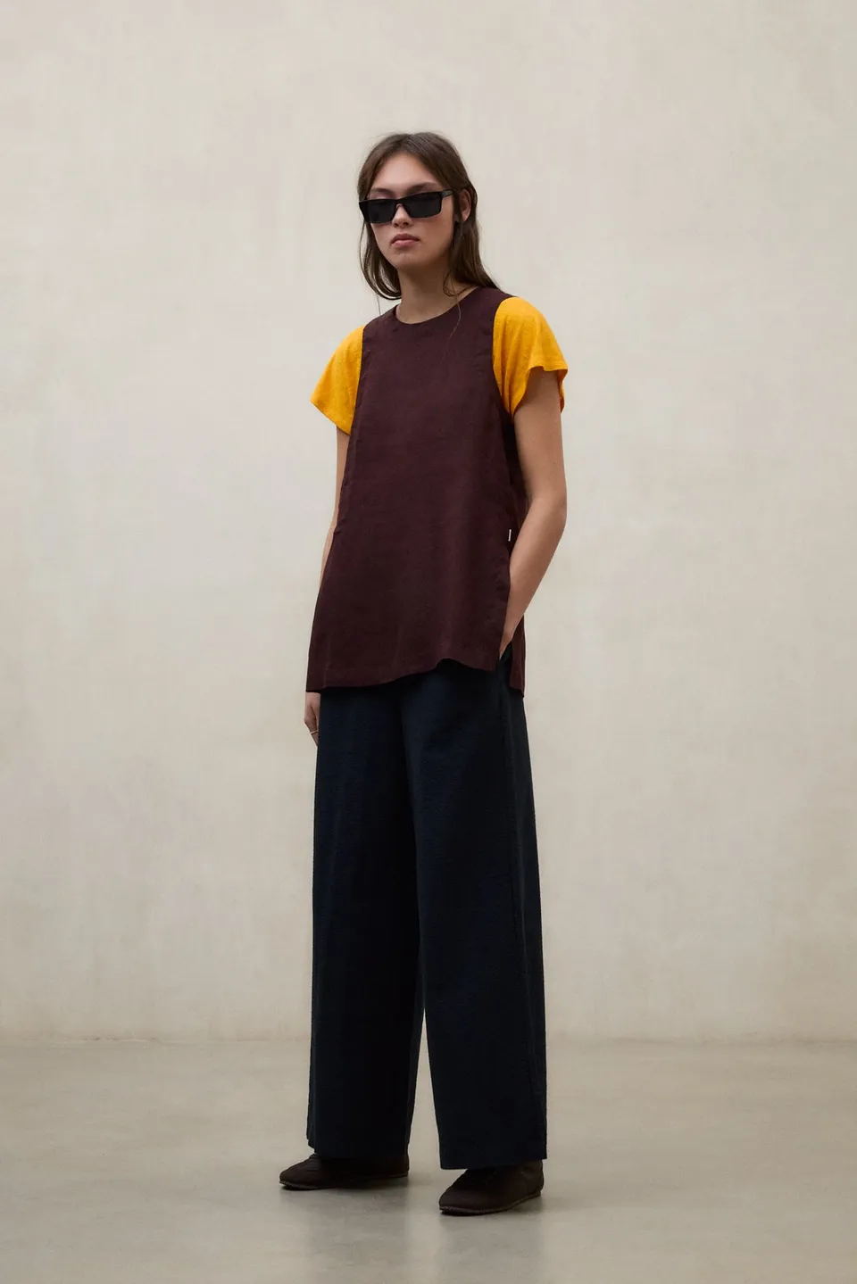 camisa-sia-marr-n-de-ecoalf image 1