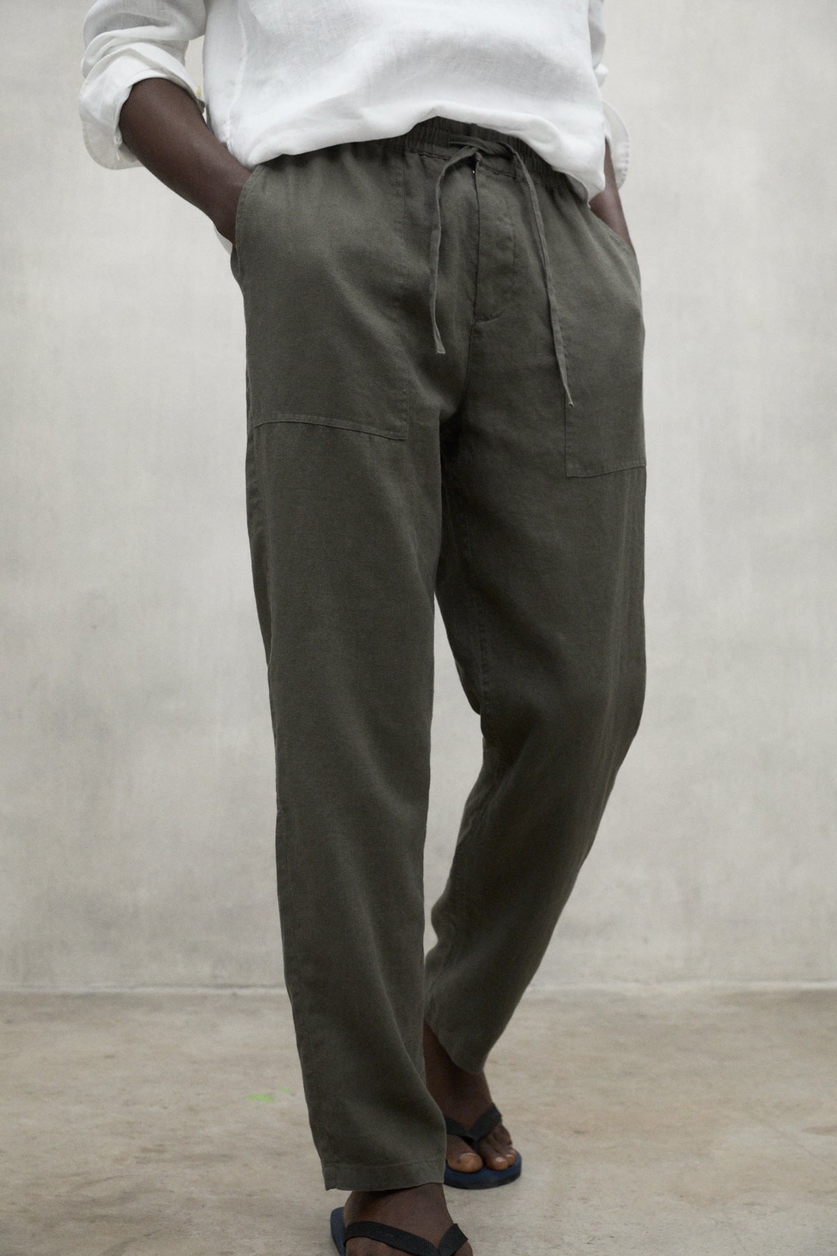pantal-n-ethic-lino-khaki-ecoalf-80-lino-hombre-fit-regular image 3