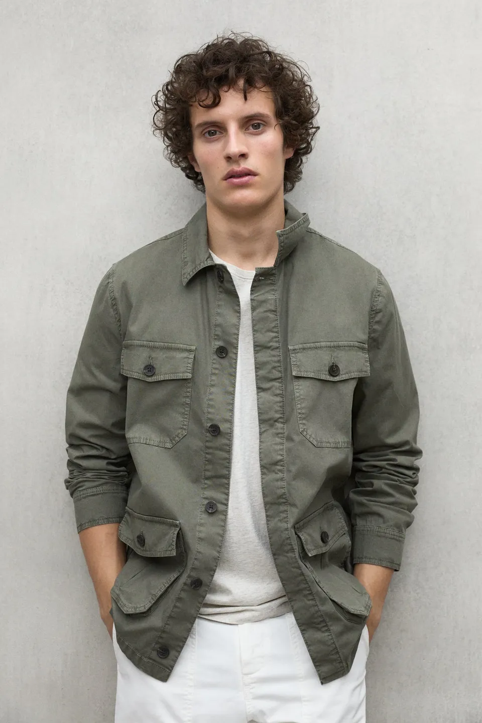 chaqueta-sahara-verde-ecoalf image 1