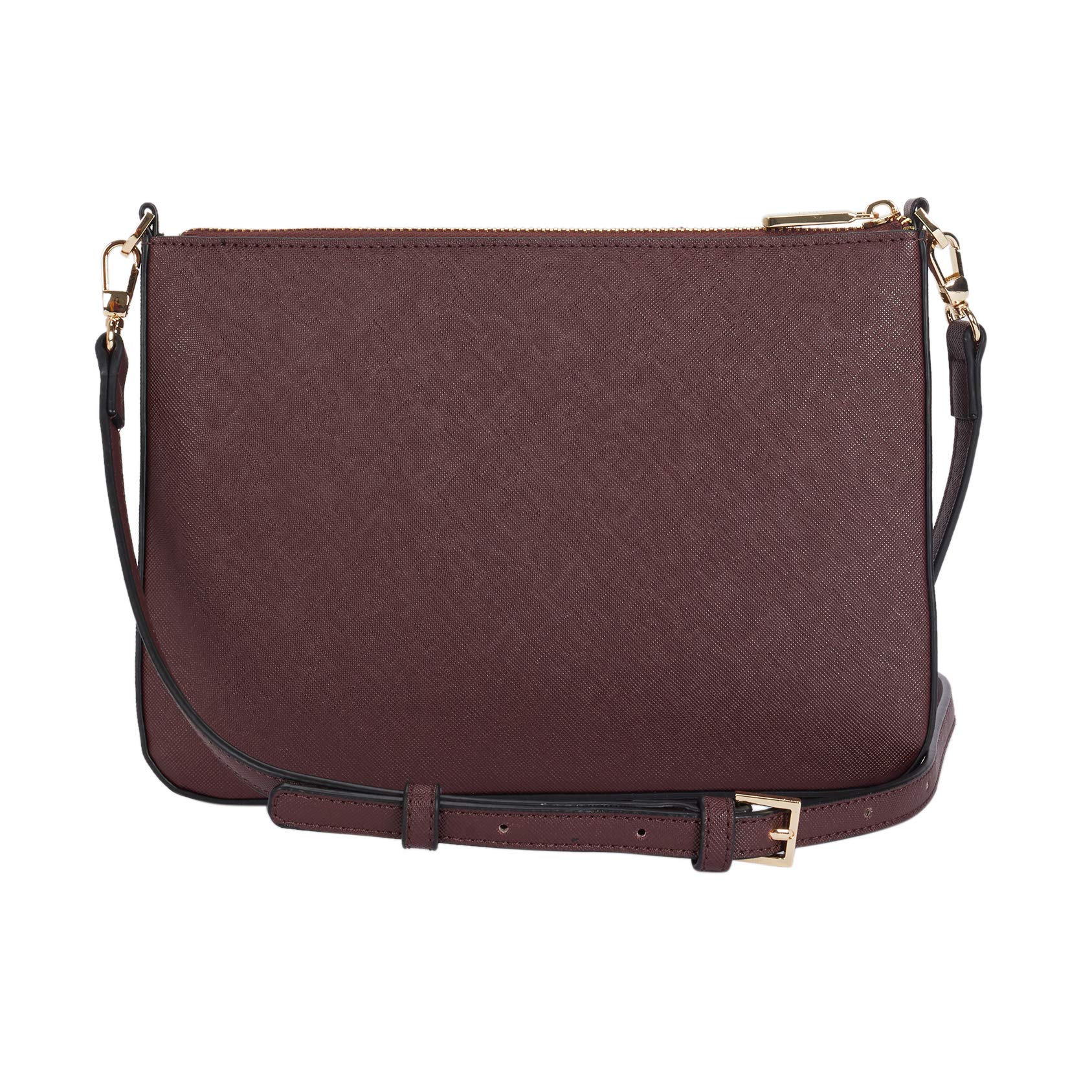 parfois-clutch-bolso-bandolera-bolsillo-exterior-mujer-talla-m-burgundy image 4