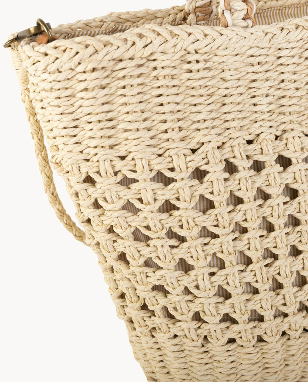 kbas-bolso-tote-de-fibra-natural-con-cierre-saco-color-natural image 3