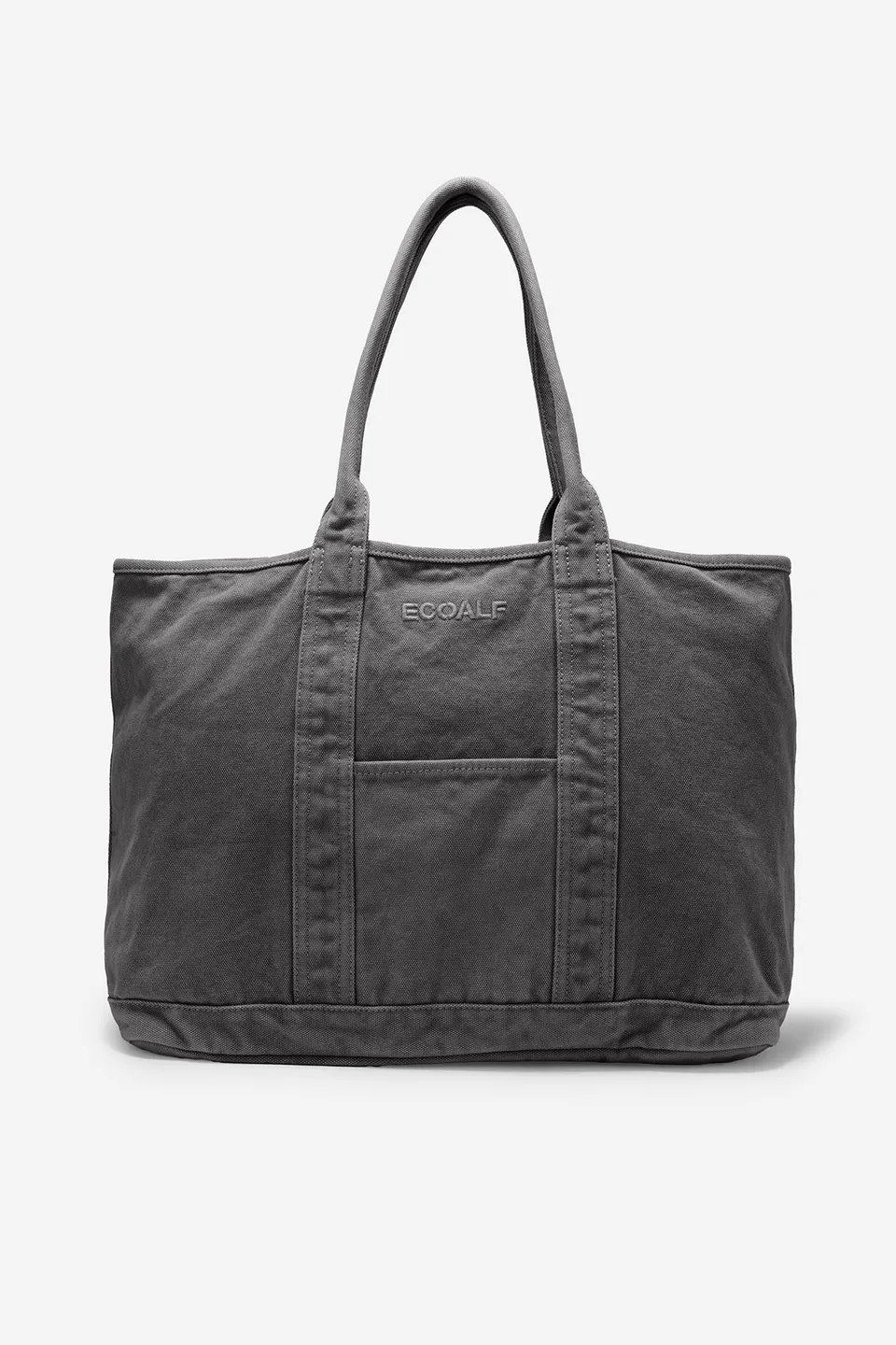 ecoalf-bolso-mediano-palms-gris-de-mujer-100-algod-n-reciclado-efecto-garment-dy image 1