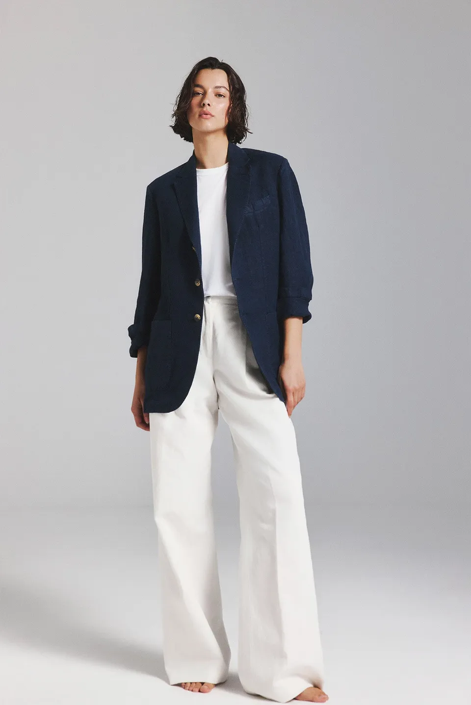 blazer-lapo-de-ecoalf-edici-n-limitada-ecoalf-x-lapo-elkann-100-c-amo-azul-marin image 1