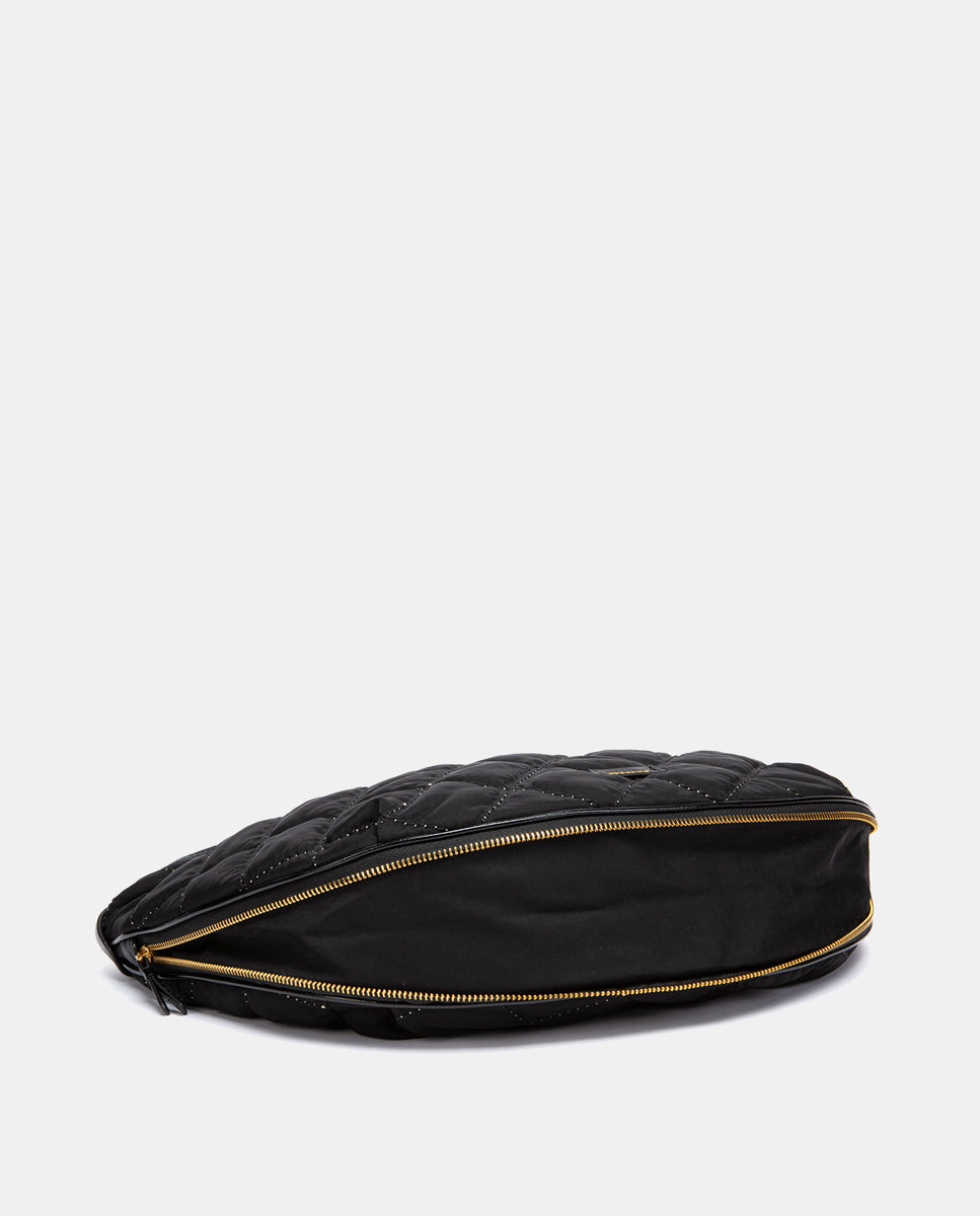 abbacino-bolso-de-hombro-acolchado-negro-reciclado image 5